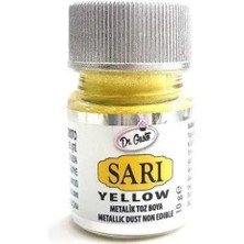 Dr. Gusto  Dekoratif Yenilmeyen Sarı Toz Sim Boya 10 gr