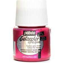 Pebeo Setacolor Opak Kumaş Boyası 45ML 64 Shimmer Oriental Red