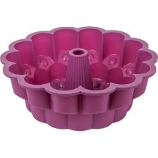 Depposite Nokta Şekilli Vişne Renkli Silikon Kek Kalıbı 26X26X10 cm
