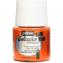 Pebeo Setacolor Opak Kumaş Boyası 45ML 63 Shimmer Brick Red