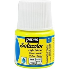 Pebeo Setacolor Light Fabric Fluorescent (Fosforlu) Kumaş Boyası 31 Yellow