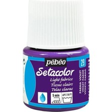 Pebeo Light Fabric (Transparan) Kumaş Boyası 29 Parma Vıolet 45 ml