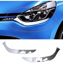 ZNZ Oto Aksesuar Renault Clio 4 Hb Krom Far Kaşı 2 Prç. 2012-2016  P.çelik