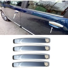 ZNZ Oto Aksesuar Dacia Lodgy Krom Kapı Kolu 4 Kapı 2012 Üzeri Paslanmaz Çelik