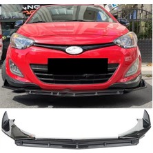 Hyundai I20 Ön Lip Parlak Siyah 3 Prç Brabus Kırılmaya Dayanıklı Abs
