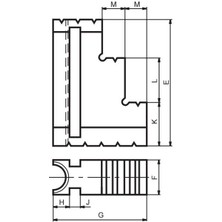 Fett 250MM Tos Kepenkli Ayna Ayağı