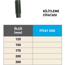 Fett 150MM Krasnic Süper Hassas Tezgah Mengene Kilitleme Civatası