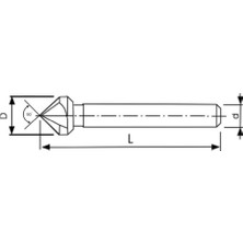 Fett 16 mm Pld C335 Hss DIN335 90° Havşa Frezesi