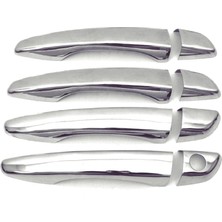 ZNZ Oto Aksesuar Peugeot 3008  Krom Kapı Kolu 4 Kapı 2016 Üzeri P.çelik