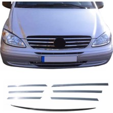 ZNZ Oto Aksesuar Mercedes Vito W639 Krom Ön Panjur 7 Parça 2003-2010 Paslanmaz Çelik