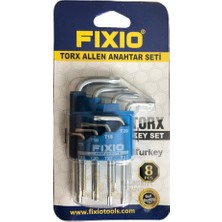 Fixio Torx Alyan Anahtar Takımı - Kısa - 8 Parça Tork Allen