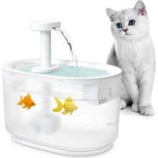 els pet Els Kediler Için Pet Çeşme, 3.5 L Çeşme Filtre ve Su Pompalı Otomatik Köpekler, Sessiz