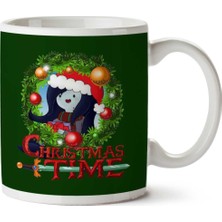 Adventure Christmas Time Wreath Marceline Cartoon Network Iki Tarafı Baskılı Kupa Bardak