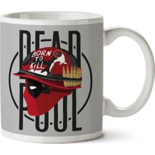 Deadpool Full Metal Jacket Born To Kill Iki Tarafı Baskılı Kupa Bardak
