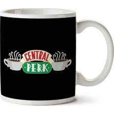 Friends Central Perk Logo Iki Tarafı Baskılı Kupa Bardak