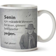 Tuncel Kurtiz Senin Için Mücadele Etmeyen Iki Tarafı Baskılı Kupa Bardak