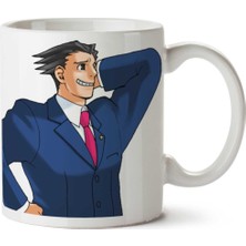 Ace Attorney Video Oyunu Iki Tarafı Baskılı Kupa Bardak