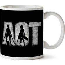 Attack On Titan Titan Killers Iki Tarafı Baskılı Kupa Bardak