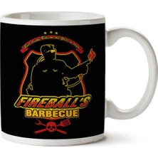 Art Hediye Fireballs Bbq Running Man Iki Tarafı Baskılı Kupa Bardak