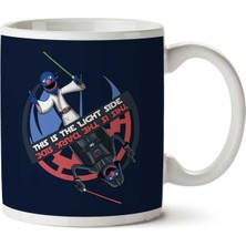 Grover Lightside Darkside Sesame Street Star Wars Iki Tarafı Baskılı Kupa Bardak