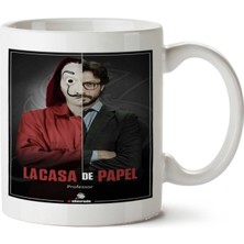 Professor La Casa De Papel Iki Tarafı Baskılı Kupa Bardak