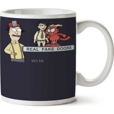 Real Fake Doors A Iki Tarafı Baskılı Kupa Bardak