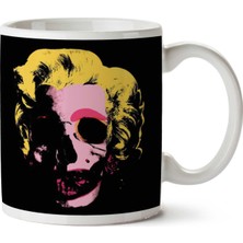 Marilyn Monroe Pop Art Skull Iki Tarafı Baskılı Kupa Bardak