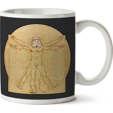 Vitruvian Stormtrooper Man Star Wars Da Vinci Iki Tarafı Baskılı Kupa Bardak