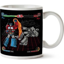 Mega Battle Optimus Prime Megatron Transformers Iki Tarafı Baskılı Kupa Bardak