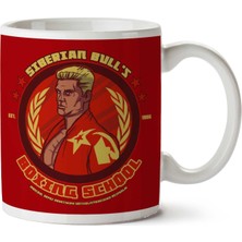 Siberian Bulls Boxing School Ivan Drago Rocky Iv Iki Tarafı Baskılı Kupa Bardak