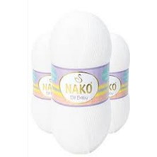 Nako Elit Baby Beyaz 5 Adet Color : 208