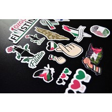 Filistin Sticker Set -14 Parça-Parlak Kağıt