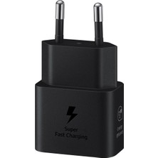 Sepetin Burada Samsung EP-T2510N 25W Type-C Hızlı Şarj Adaptörü Siyah Samsung Türkiye Garantili