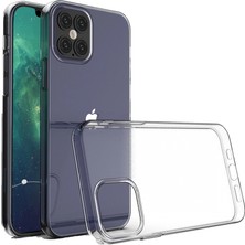 Başkenttekno Iphone 12 / 12 Pro  Kamera Korumalı Şeffaf Yumuşak Silikon