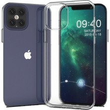 Başkenttekno Iphone 12 / 12 Pro  Kamera Korumalı Şeffaf Yumuşak Silikon