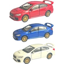 Top Rock Store Subaru Impreza Wrx Sti 1:36 Ölçek Welly Marka 3 Adet Mega Set