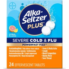 Bayer Alka Seltzer Plus Powerfast Fizz Severe Cold & Flu 24 Tablet