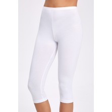 Ilke Likra Düz Paça Diz Altı Tayt 2257 Büyük Bedenli