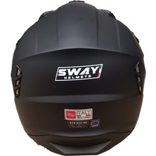 Sway X1-X Seul Mat Siyah Modüler Kask - Xxl