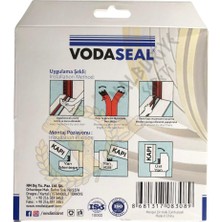 Vodaseal D Profil Kapı ve Pencere Izolasyon Bandı 6.20 Mt. - Beyaz