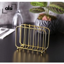 Alsi Home 1.kalite Paslanmaz Dekoratif Ayaklı Peçetelik