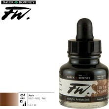 Daler Rowney Likit Akrilik Pistole Mürekkebi Fw Ink 29.5 ml 251 Sepia