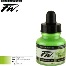 Daler Rowney Likit Akrilik Pistole Mürekkebi Fw Ink 29.5 ml 348 Light Green