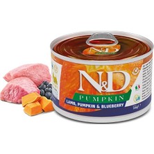 N&D Nd 6 Adet Kuzu, Balkabağı ve Yaban Mersinli Yaş Yetişkin Köpek Maması 140 gr