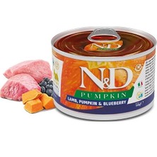 N&D Nd 6 Adet Kuzu, Balkabağı ve Yaban Mersinli Yaş Yetişkin Köpek Maması 140 gr