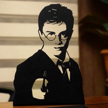 Woody Metal Harry Potter Ayaklı Masa Dekoru, Dekoratif Masa Süsü, Raf Dekor, Biblo, Ofis Masa Dekorasyonu, Harry Potter Hediye