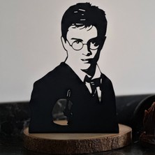 Woody Metal Harry Potter Ayaklı Masa Dekoru, Dekoratif Masa Süsü, Raf Dekor, Biblo, Ofis Masa Dekorasyonu, Harry Potter Hediye