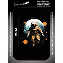 Dyenote Space Uzay Astronot Astronaut Iron Press Tekstil Ütü Ile Yapışabilen Transfer Baskı Kağıdı Dtf Baskı