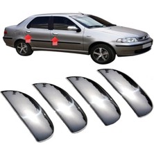 ZNZ Oto Aksesuar Fiat Albea Krom Kapı Kolu 4 Kapı  2002-2014 Paslanmaz Çelik
