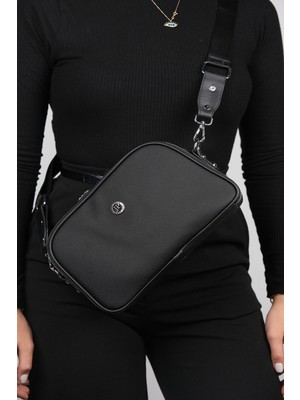 Luvi Ovid Siyah Kadın Çapraz Çanta